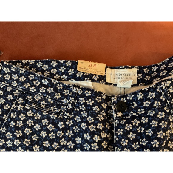 Denim & Supply Ralph Lauren Other - Denim & Supply Ralph Lauren Mens Blue Floral Print Shorts Size 36 NWT MW172 CORE